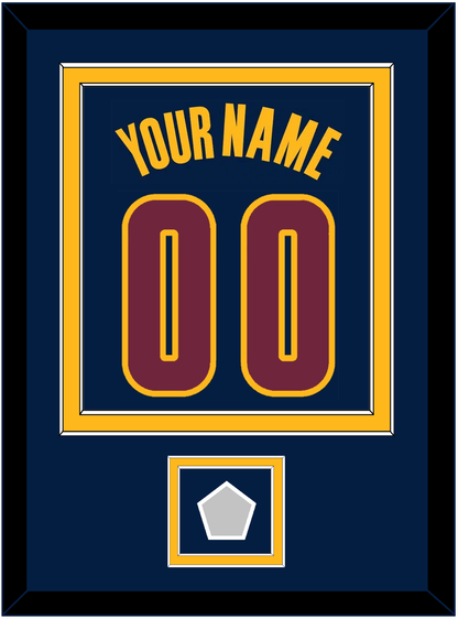 Cleveland Name & Number With Finals Patch - Alternate Blue (2014-2017) - Signature Tier 3