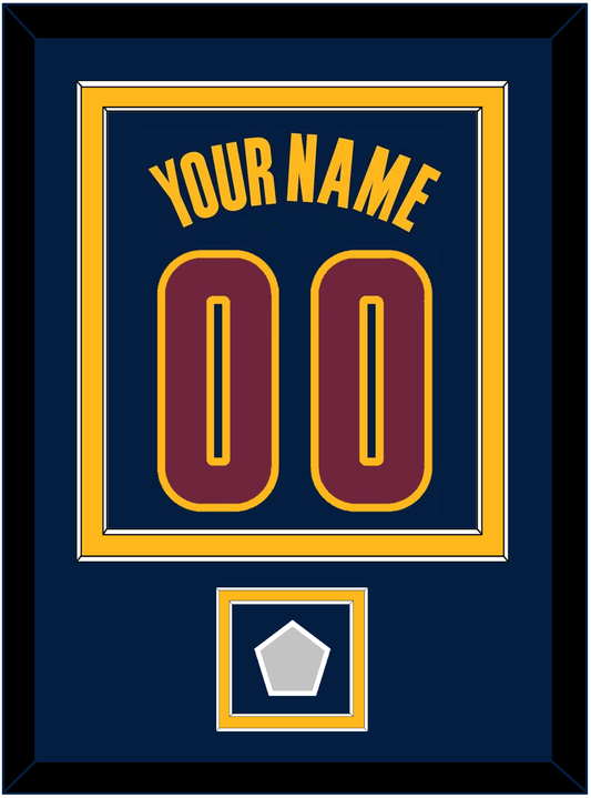 Cleveland Name & Number With Finals Patch - Alternate Blue (2014-2017) - Signature Tier 3