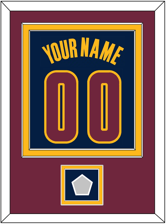 Cleveland Name & Number With Champions Patch - Alternate Blue (2014-2017) - Signature Tier 4