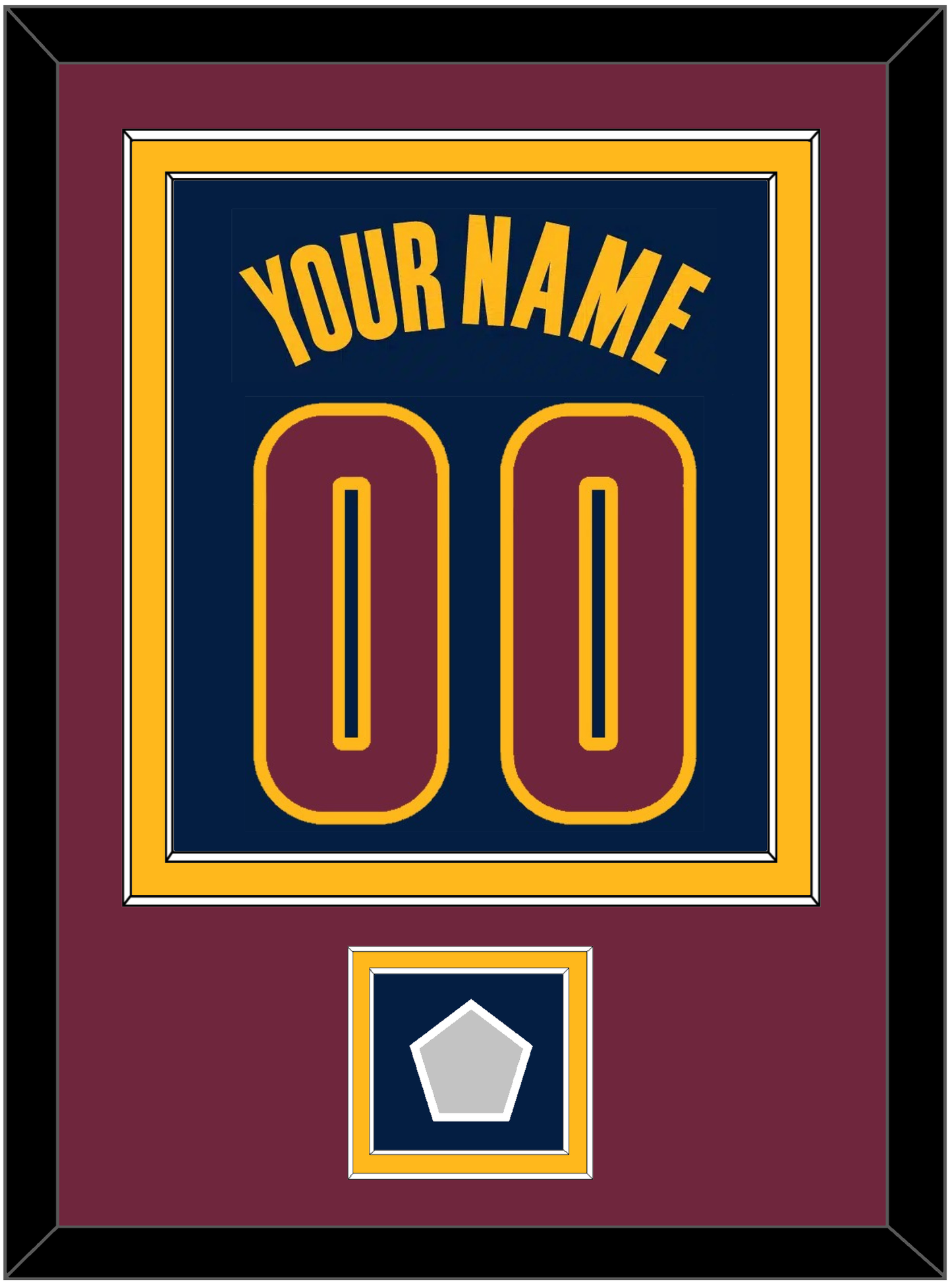 Cleveland Name & Number With Champions Patch - Alternate Blue (2014-2017) - Signature Tier 4