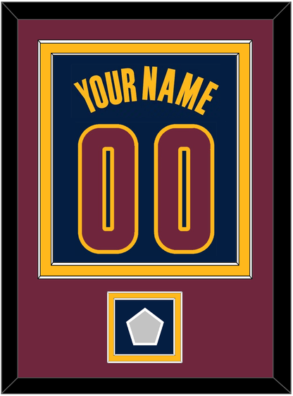 Cleveland Name & Number With Champions Patch - Alternate Blue (2014-2017) - Signature Tier 4