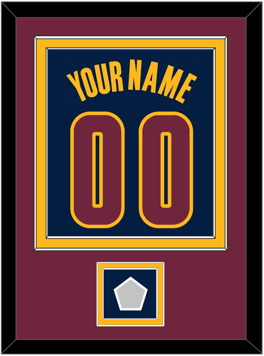 Cleveland Name & Number With Champions Patch - Alternate Blue (2014-2017) - Signature Tier 4