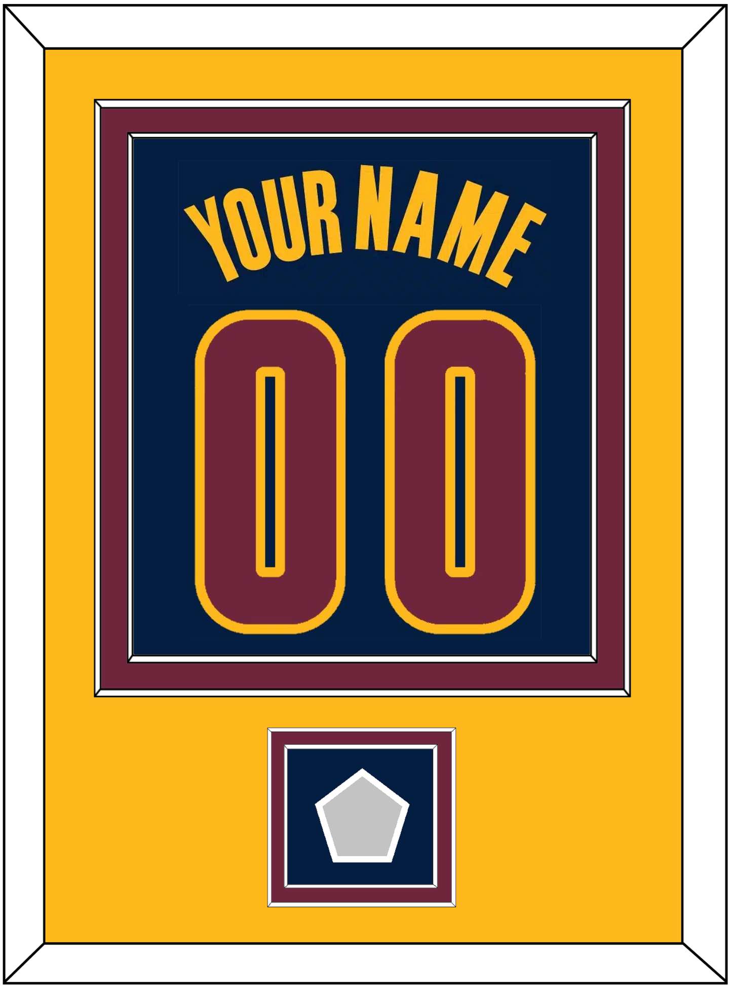 Cleveland Name & Number With Finals Patch - Alternate Blue (2014-2017) - Signature Tier 5