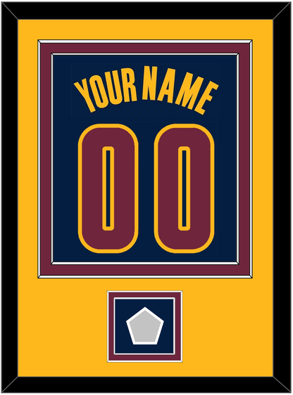 Cleveland Name & Number With Champions Patch - Alternate Blue (2014-2017) - Signature Tier 5