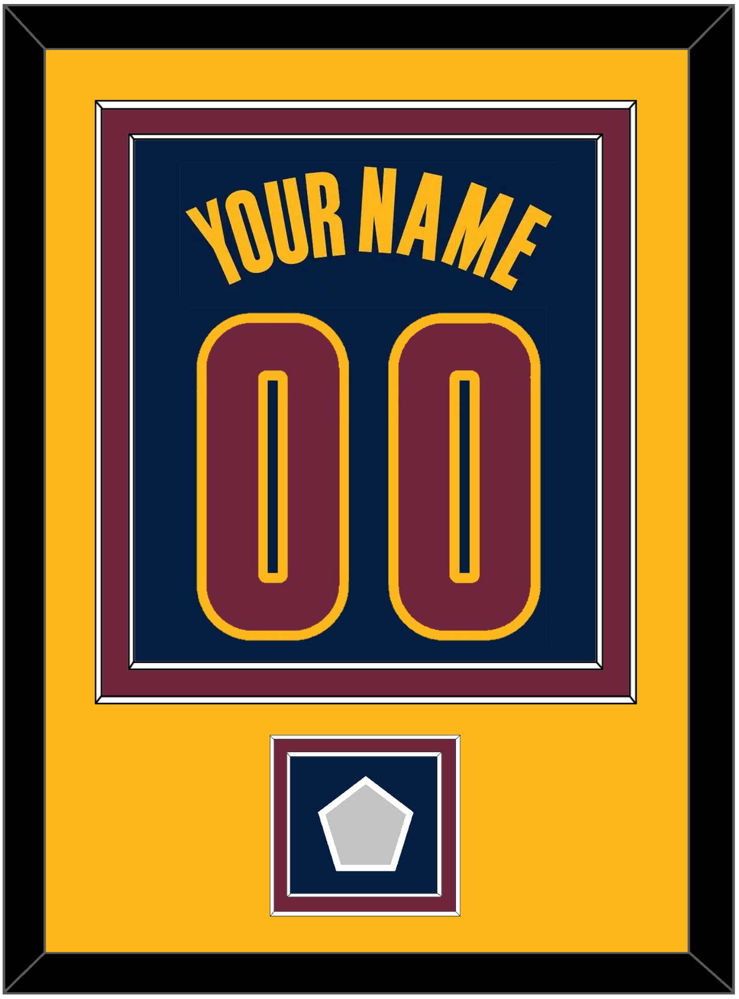 Cleveland Name & Number With Finals Patch - Alternate Blue (2014-2017) - Signature Tier 5