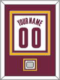 Cleveland Name & Number With Finals Patch - Home White (2010-2017) - Triple Mat 2