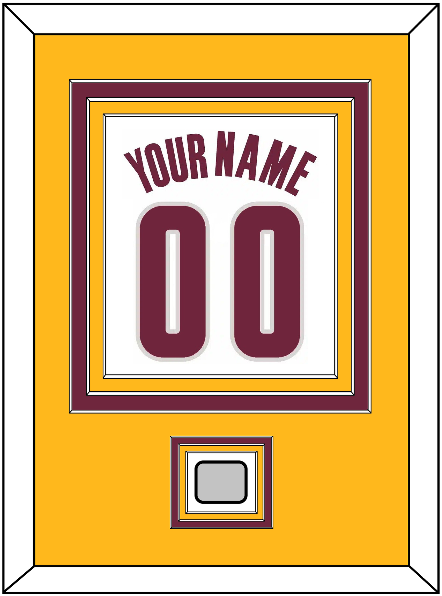 Cleveland Name & Number With Champions Patch - Home White (2010-2017) - Premier Tier 3