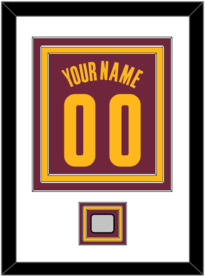 Cleveland Name & Number With Finals Patch - Road Red (2010-2017) - Premier Tier 1