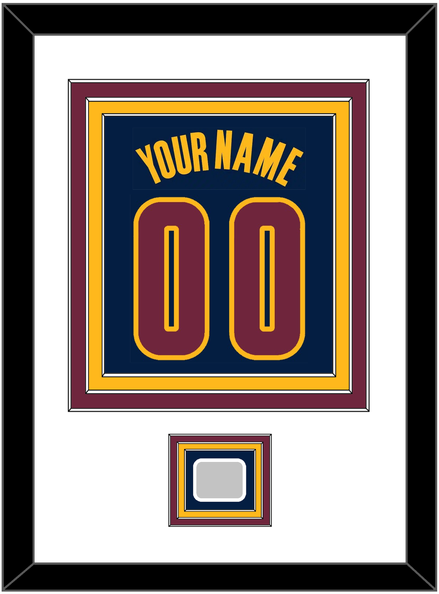 Cleveland Name & Number With Finals Patch - Alternate Blue (2014-2017) - Premier Tier 1