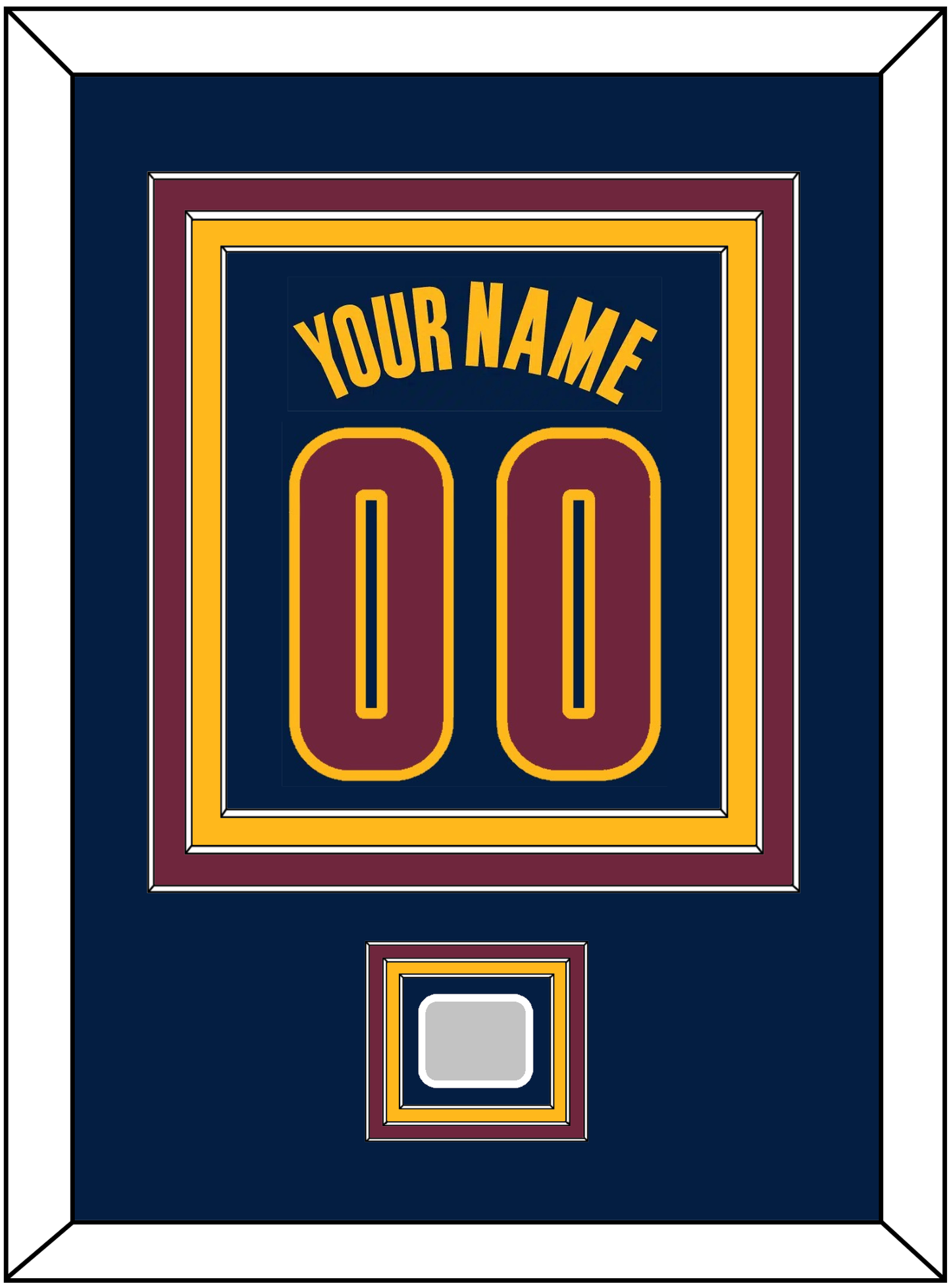 Cleveland Name & Number With Champions Patch - Alternate Blue (2014-2017) - Premier Tier 2