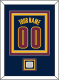Cleveland Name & Number With Champions Patch - Alternate Blue (2014-2017) - Triple Mat 2