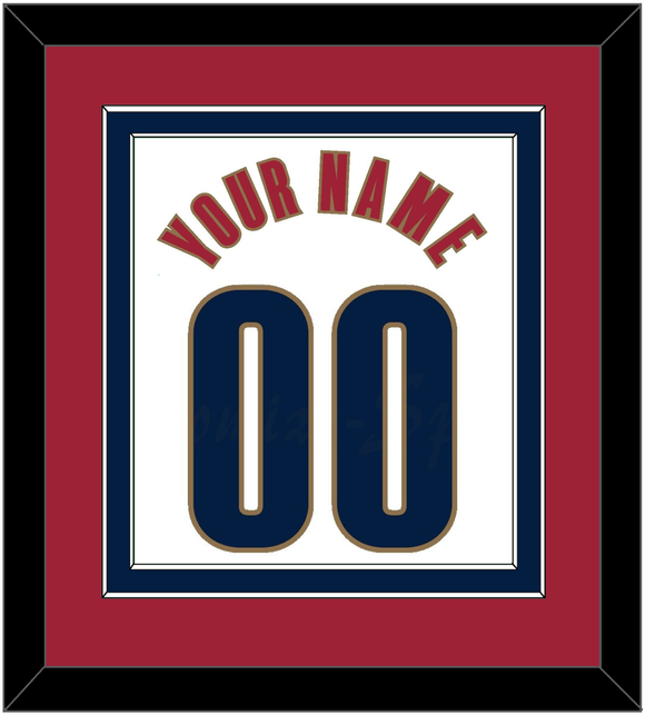 Cleveland Name & Number - Home White (2003-2010) - Double Mat 6