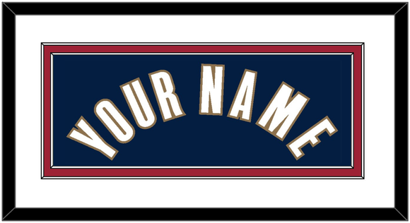 Cleveland Name - Alternate Blue (2005-2010) - Double Mat 1