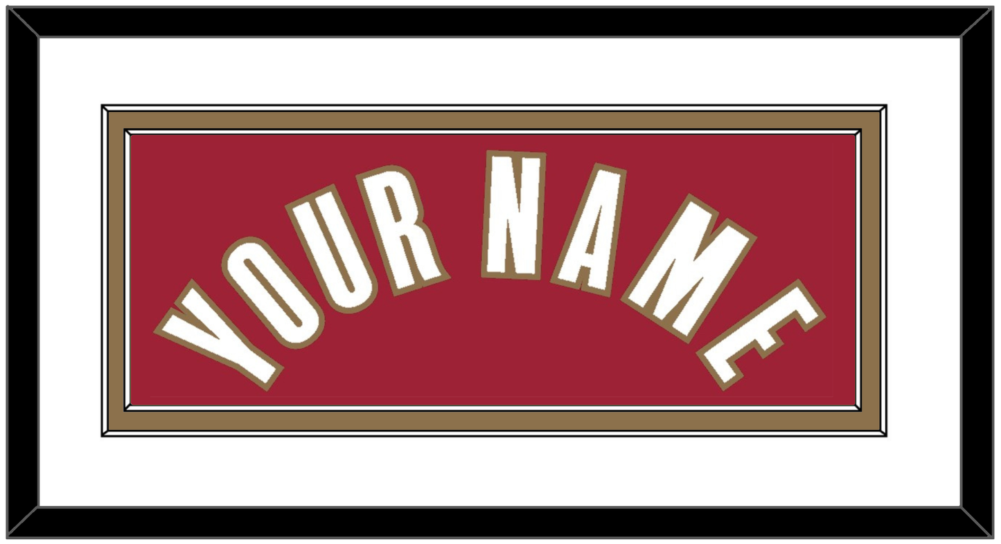Cleveland Name - Road Red (2003-2010) - Signature Tier 1