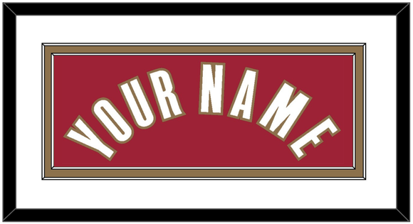 Cleveland Name - Road Red (2003-2010) - Double Mat 1