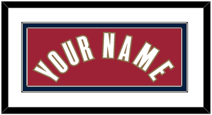 Cleveland Name - Road Red (2003-2010) - Signature Tier 2