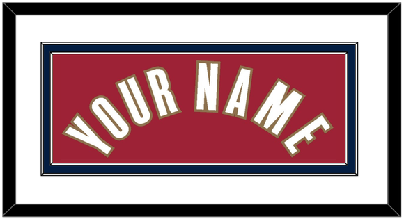 Cleveland Name - Road Red (2003-2010) - Double Mat 2