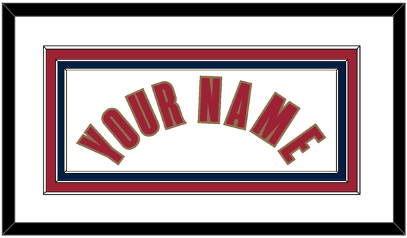 Cleveland Name - Home White (2003-2010) - Triple Mat 2