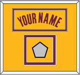 Cleveland Name & Champions Patch - Alternate Yellow (2012-2017) - Double Mat 2