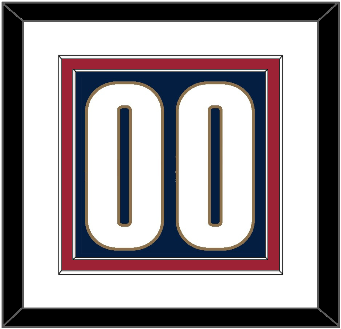 Cleveland Number - Alternate Blue (2005-2010) - Signature Tier 1