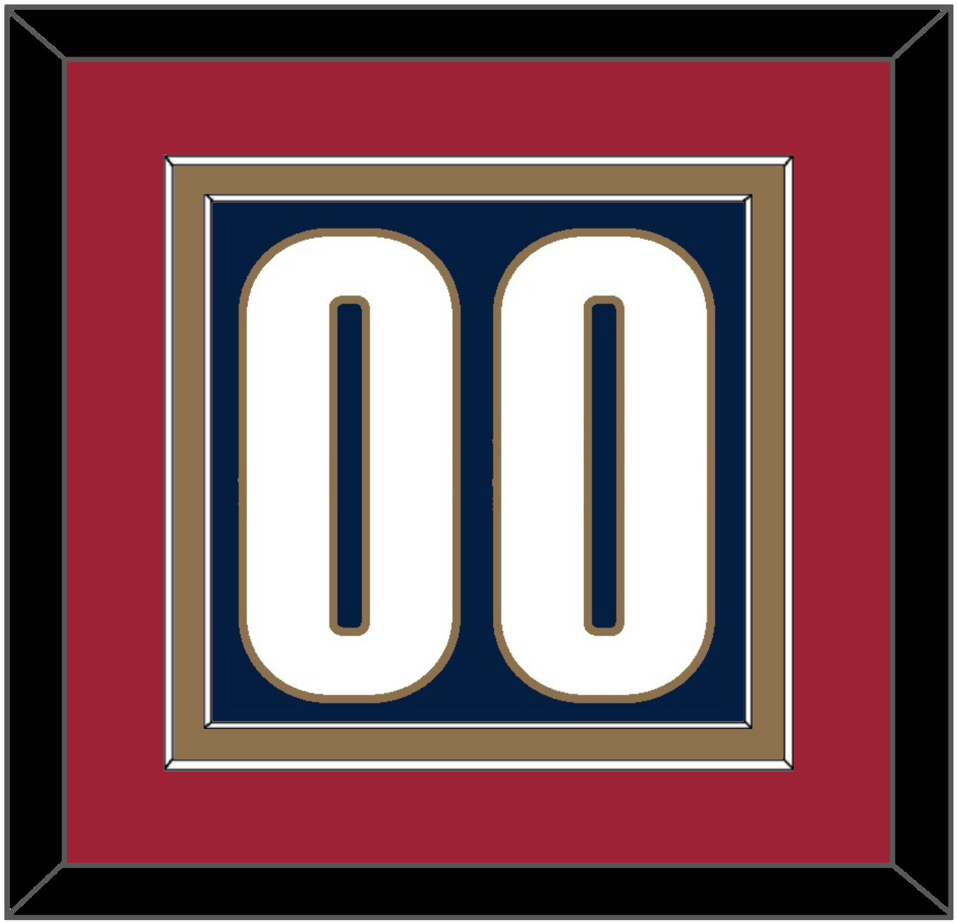 Cleveland Number - Alternate Blue (2005-2010) - Signature Tier 2
