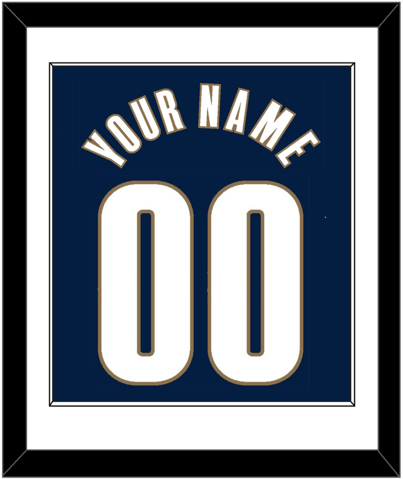 Cleveland Name & Number - Alternate Blue (2005-2010) - Single Mat 1