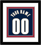 Cleveland Name & Number - Alternate Blue (2005-2010) - Double Mat 1