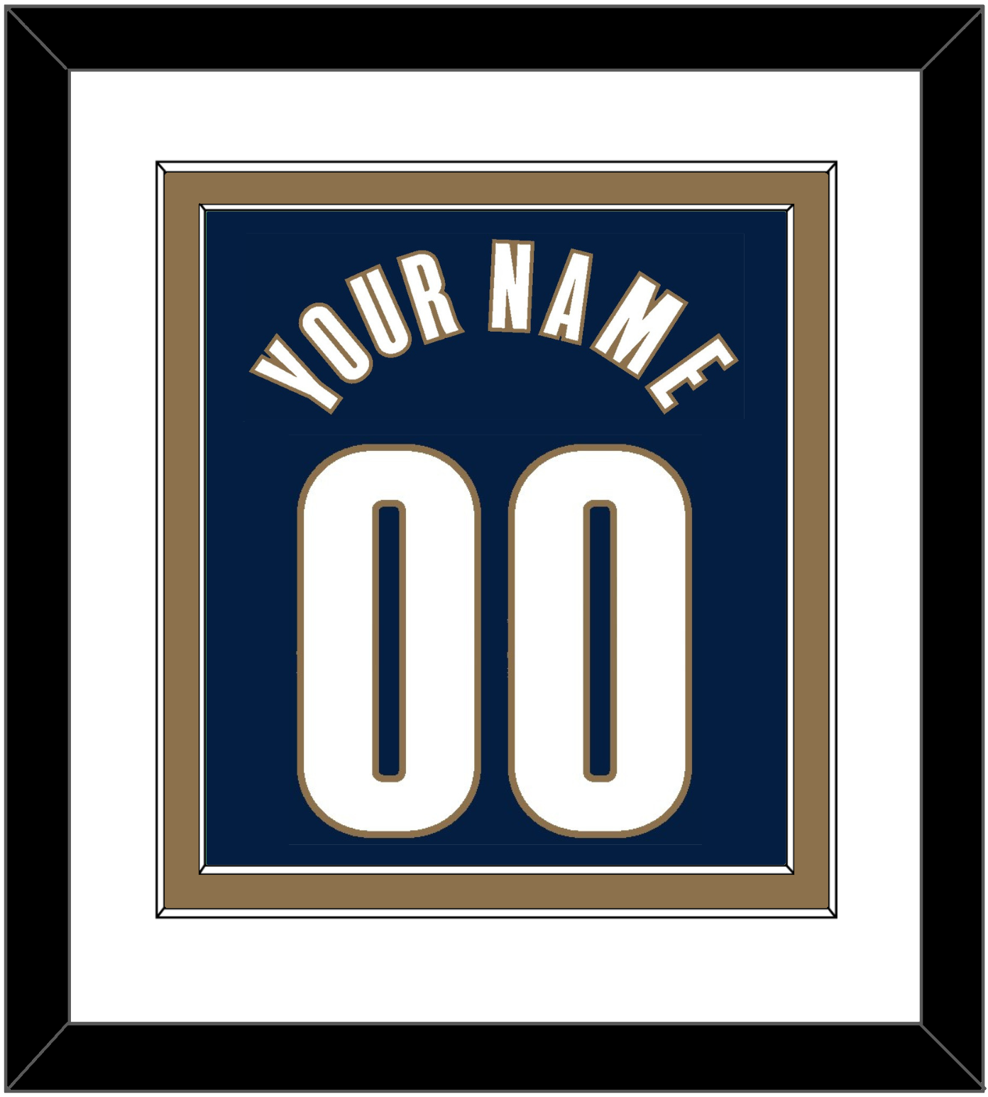 Cleveland Name & Number - Alternate Blue (2005-2010) - Signature Tier 2