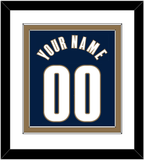 Cleveland Name & Number - Alternate Blue (2005-2010) - Double Mat 2