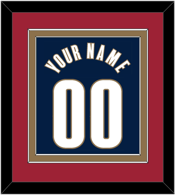 Cleveland Name & Number - Alternate Blue (2005-2010) - Double Mat 3