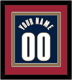 Cleveland Name & Number - Alternate Blue (2005-2010) - Double Mat 3