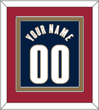 Cleveland Name & Number - Alternate Blue (2005-2010) - Double Mat 3