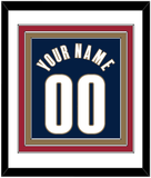 Cleveland Name & Number - Alternate Blue (2005-2010) - Triple Mat 1