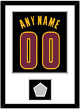 Cleveland Name & Number With Finals Patch - Black Pride (2015-2017) - Single Mat 1