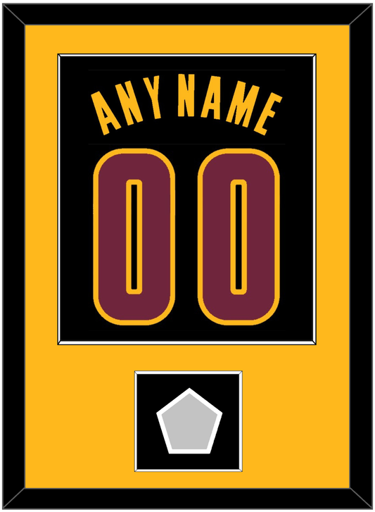 Cleveland Name & Number With Finals Patch - Black Pride (2015-2017) - Essential Tier 2