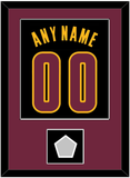 Cleveland Name & Number With Finals Patch - Black Pride (2015-2017) - Single Mat 3