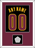 Cleveland Name & Number With Finals Patch - Black Pride (2015-2017) - Single Mat 3