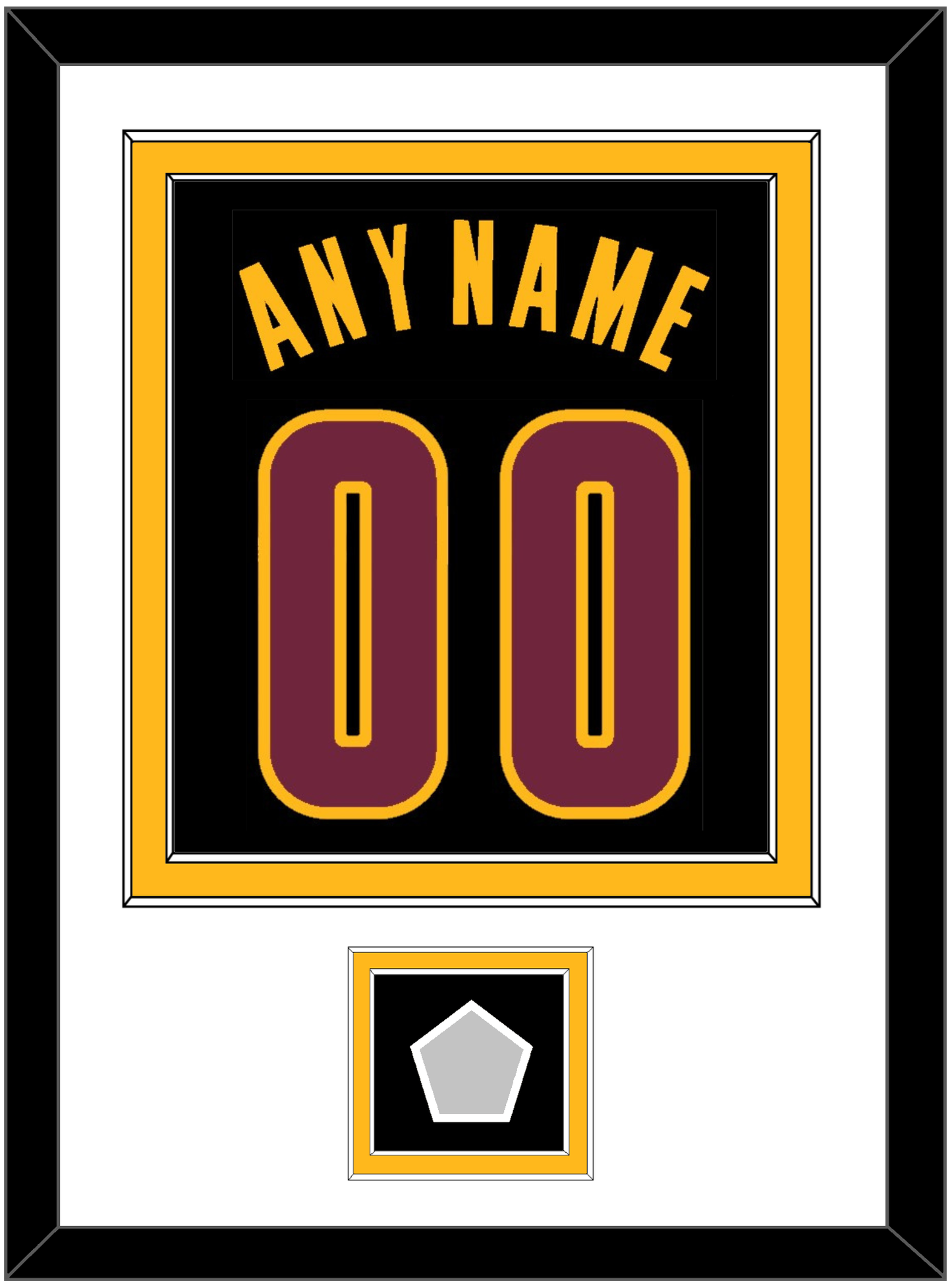 Cleveland Name & Number With Finals Patch - Black Pride (2015-2017) - Signature Tier 1
