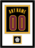 Cleveland Name & Number With Champions Patch - Black Pride (2015-2017) - Double Mat 1