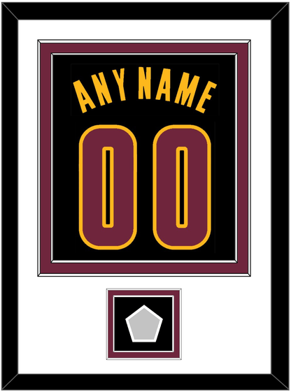 Cleveland Name & Number With Champions Patch - Black Pride (2015-2017) - Signature Tier 2