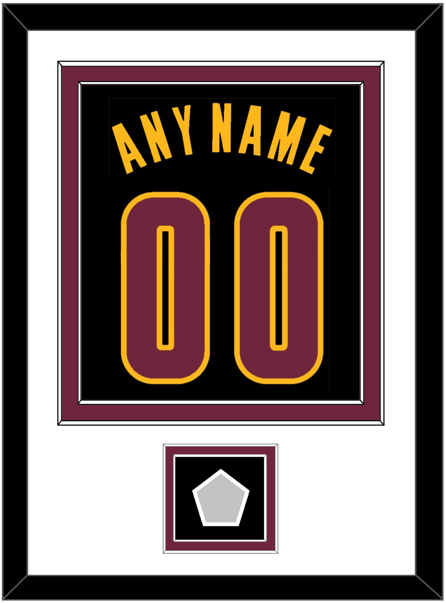 Cleveland Name & Number With Finals Patch - Black Pride (2015-2017) - Signature Tier 2