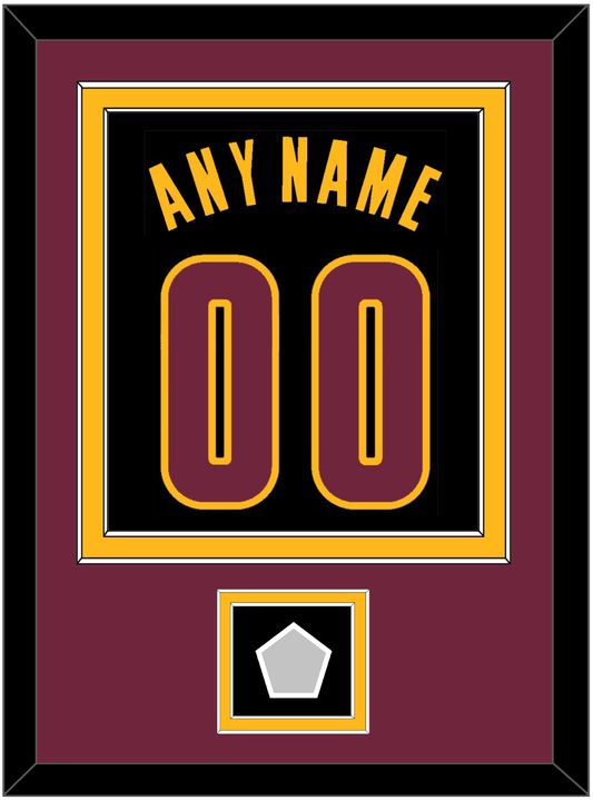 Cleveland Name & Number With Champions Patch - Black Pride (2015-2017) - Signature Tier 4