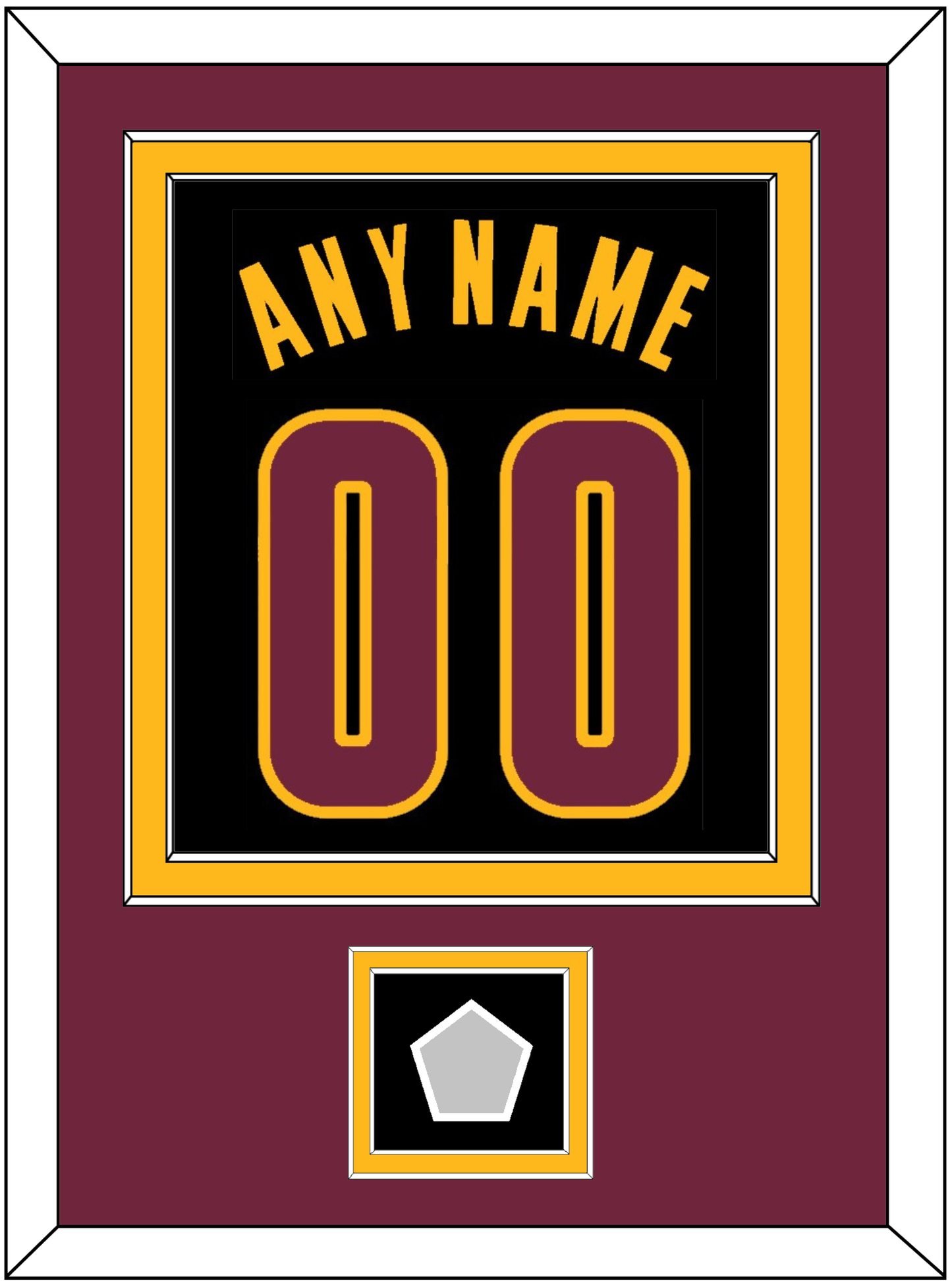 Cleveland Name & Number With Champions Patch - Black Pride (2015-2017) - Signature Tier 4