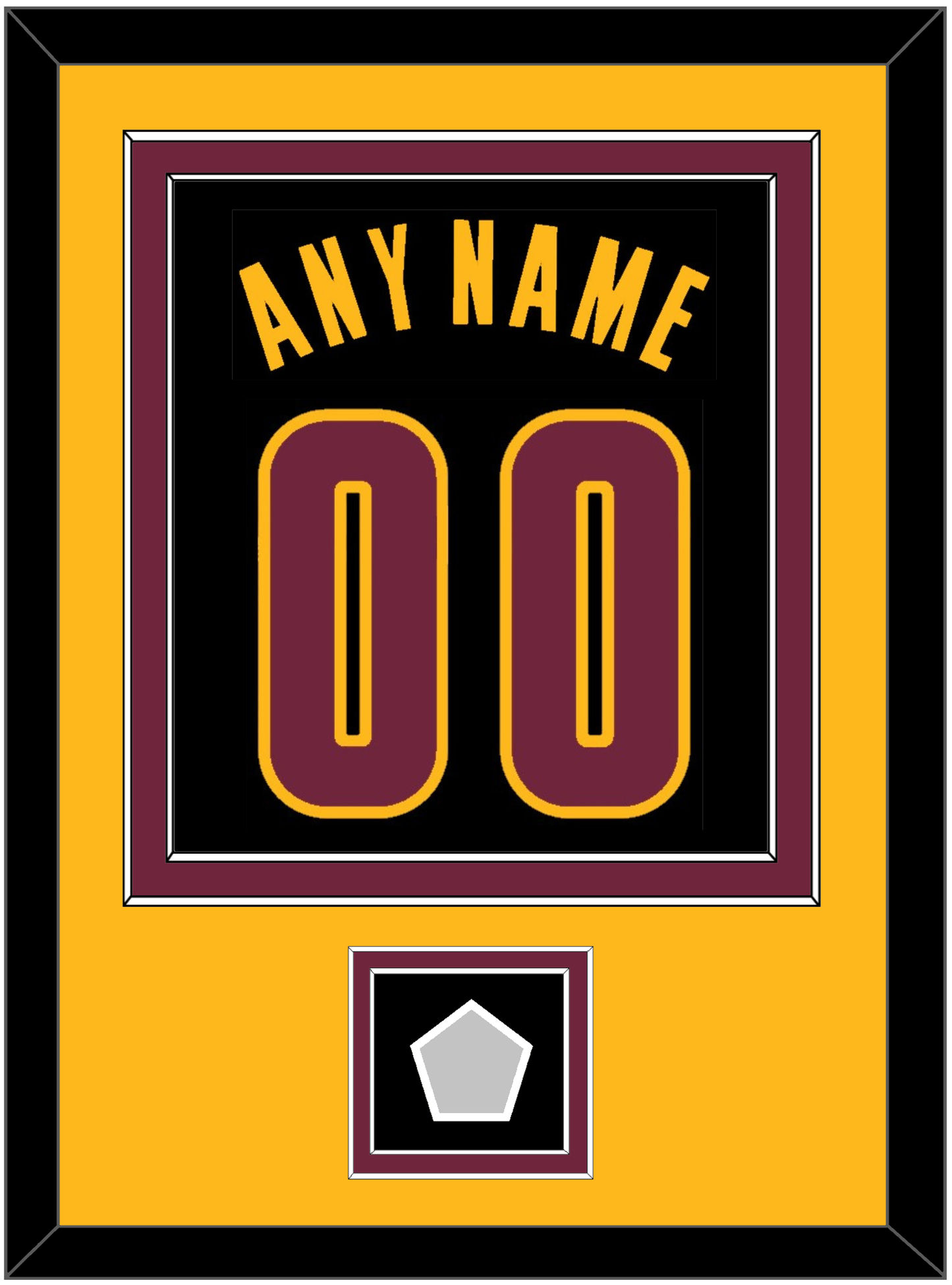 Cleveland Name & Number With Champions Patch - Black Pride (2015-2017) - Signature Tier 5