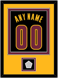 Cleveland Name & Number With Finals Patch - Black Pride (2015-2017) - Double Mat 5