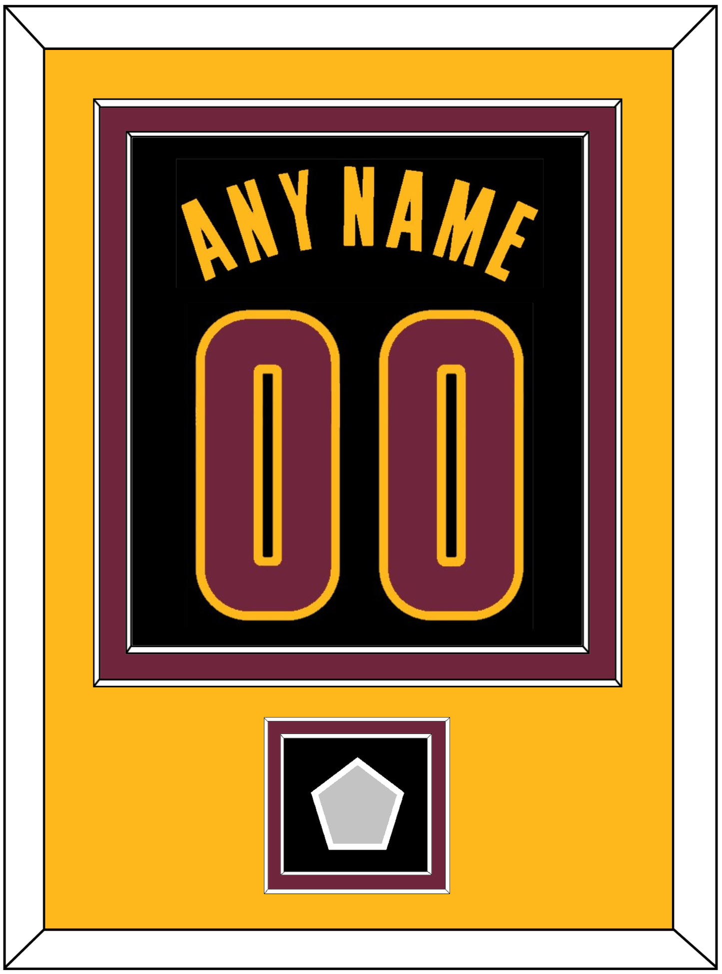 Cleveland Name & Number With Finals Patch - Black Pride (2015-2017) - Signature Tier 5