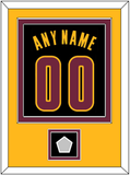Cleveland Name & Number With Champions Patch - Black Pride (2015-2017) - Double Mat 5