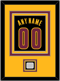 Cleveland Name & Number With Champions Patch - Black Pride (2015-2017) - Triple Mat 4