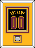 Cleveland Name & Number With Champions Patch - Black Pride (2015-2017) - Triple Mat 4