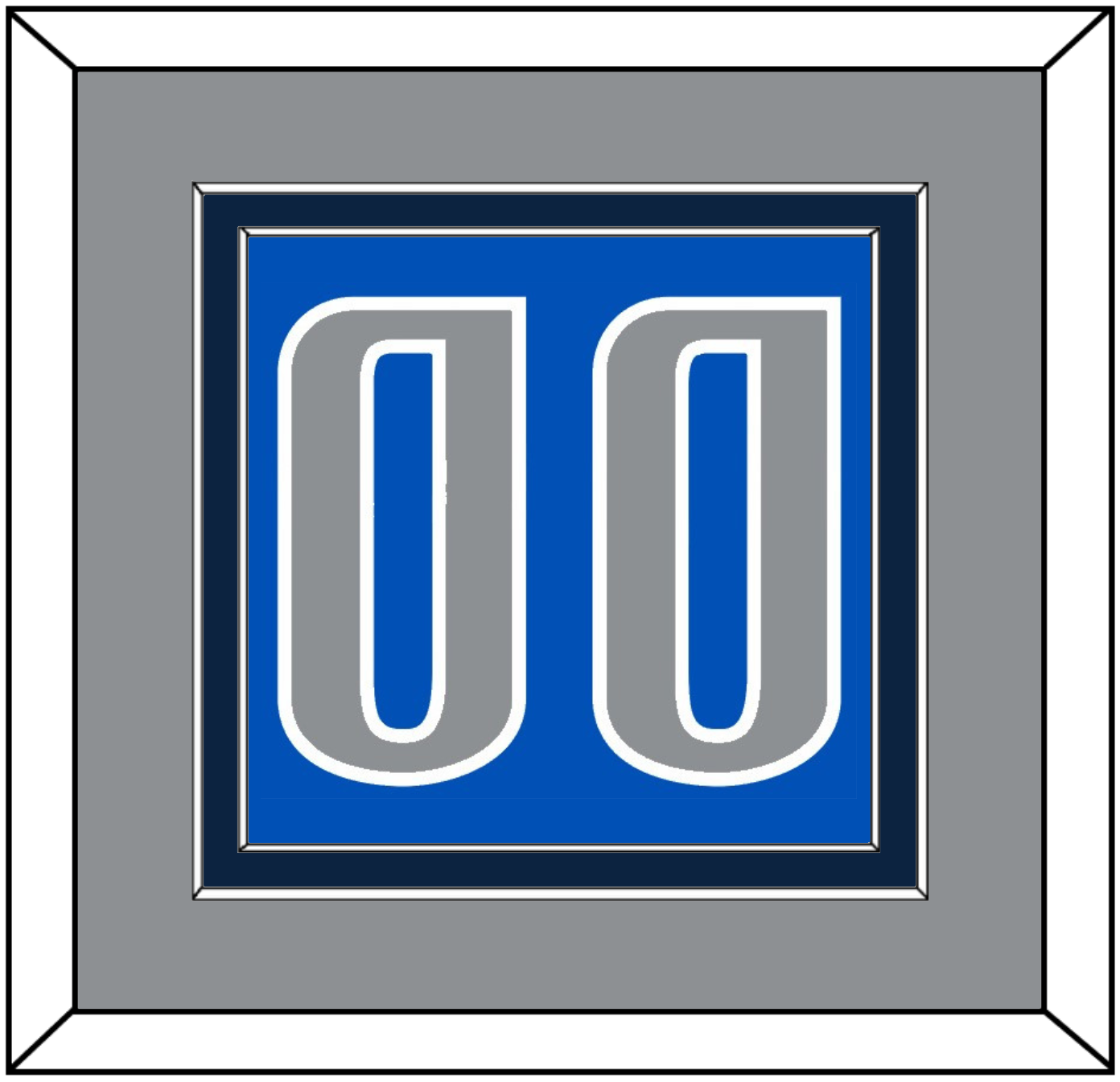 Dallas Number - Blue Icon - Signature Tier 3